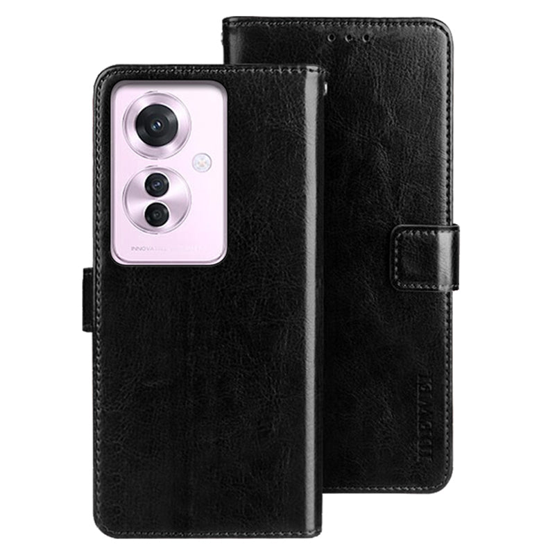 IDEWEI For Oppo Reno11 F 5G Leather Case Folio Flip Wallet Protective Phone Cover IDEWEI For Oppo Reno11 F 5G Leather Case Folio Flip Wallet Protective Phone Cover